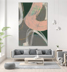 Connected Disconnect I by Jennifer Goldberger on GIANT ART - pink abstract abstract