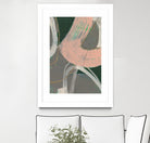 Connected Disconnect I by Jennifer Goldberger on GIANT ART - pink abstract abstract