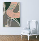 Connected Disconnect I by Jennifer Goldberger on GIANT ART - pink abstract abstract