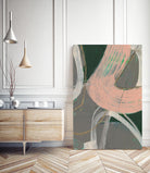 Connected Disconnect I by Jennifer Goldberger on GIANT ART - pink abstract abstract