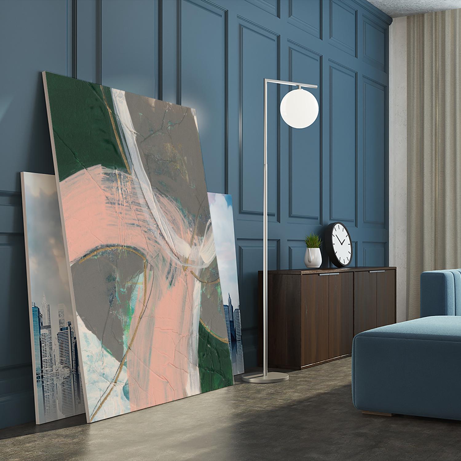 Connected Disconnect II by Jennifer Goldberger on GIANT ART - gold abstract abstract