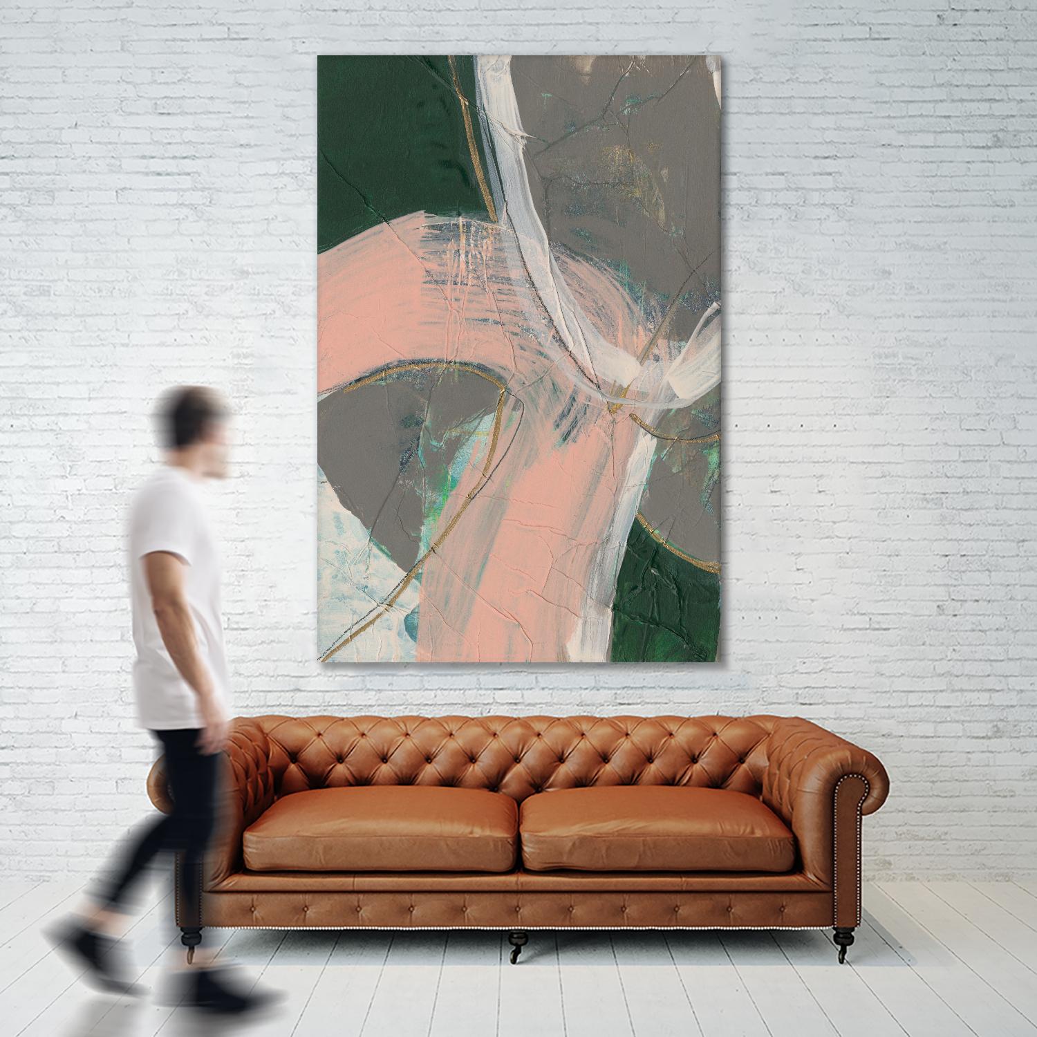 Connected Disconnect II by Jennifer Goldberger on GIANT ART - gold abstract abstract