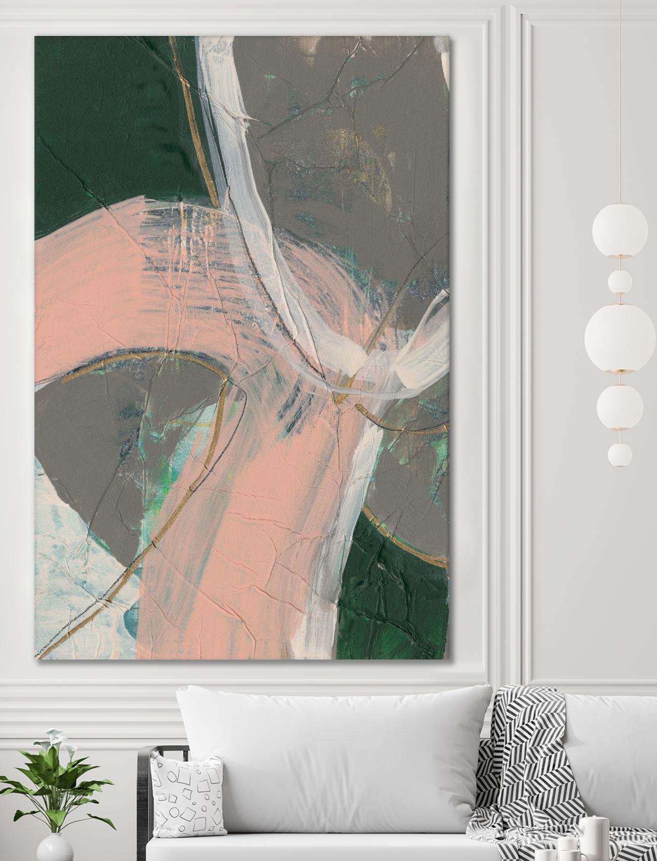 Connected Disconnect II by Jennifer Goldberger on GIANT ART - gold abstract abstract