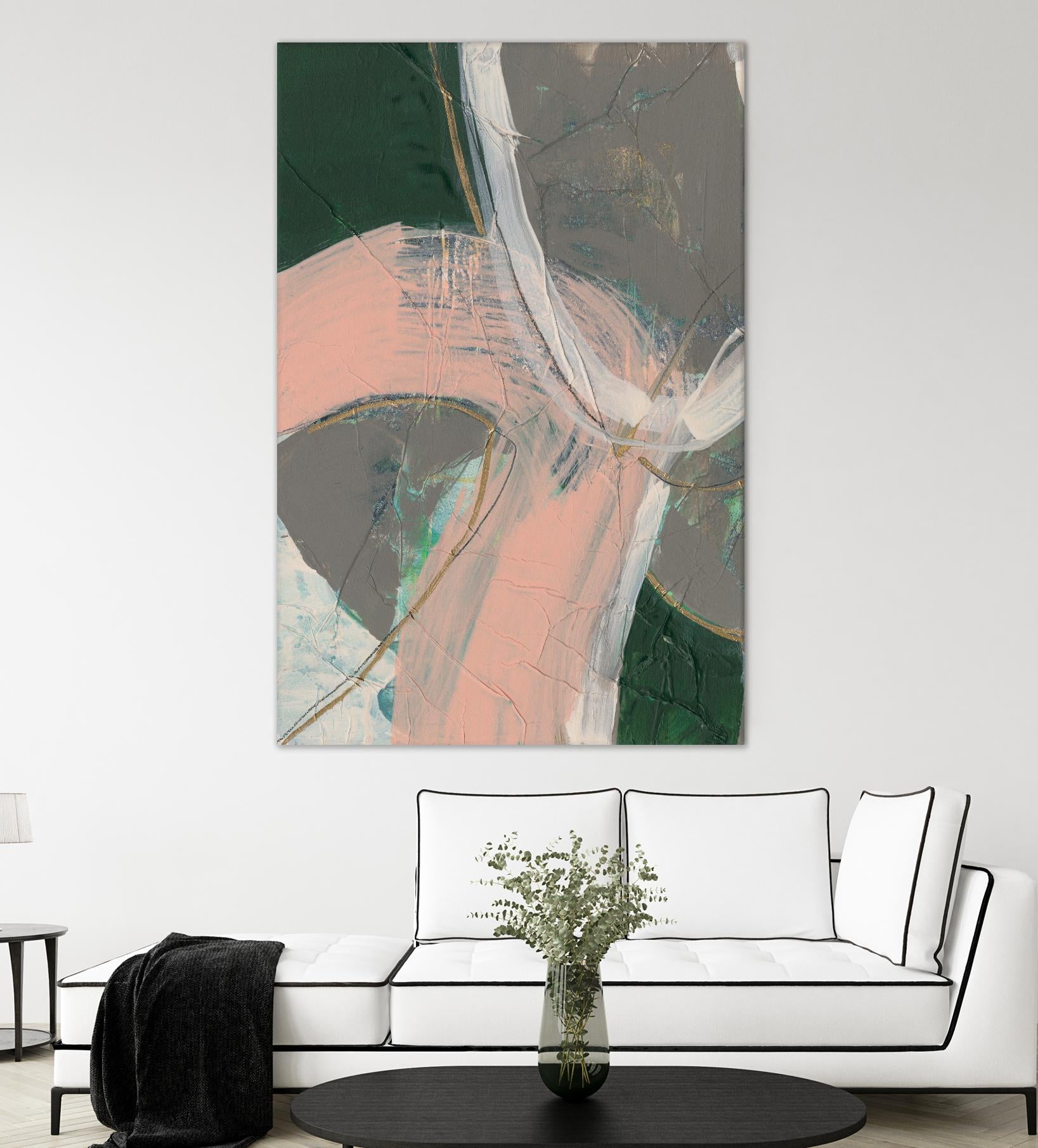 Connected Disconnect II by Jennifer Goldberger on GIANT ART - gold abstract abstract