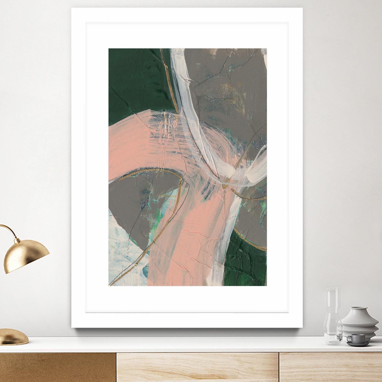 Connected Disconnect II by Jennifer Goldberger on GIANT ART - gold abstract abstract