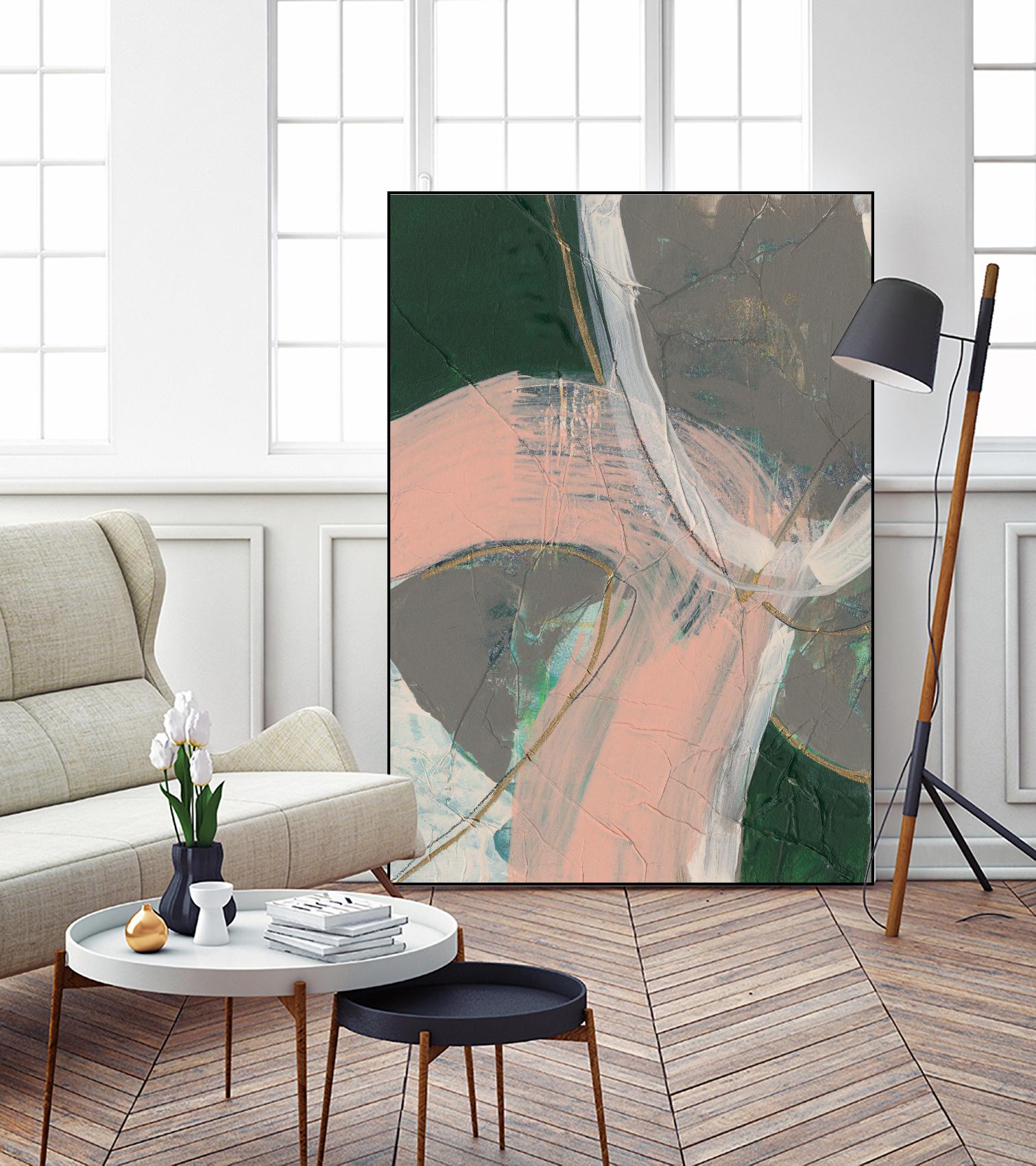 Connected Disconnect II by Jennifer Goldberger on GIANT ART - gold abstract abstract