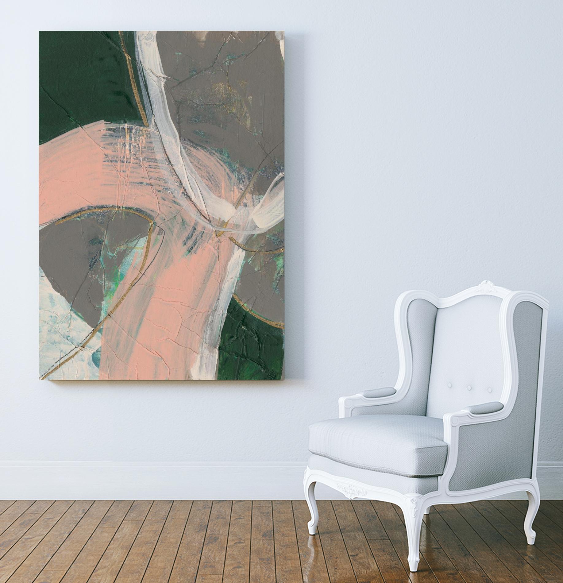 Connected Disconnect II by Jennifer Goldberger on GIANT ART - gold abstract abstract