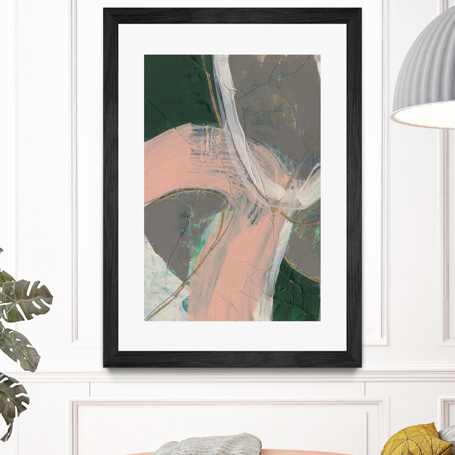 Connected Disconnect II by Jennifer Goldberger on GIANT ART - gold abstract abstract