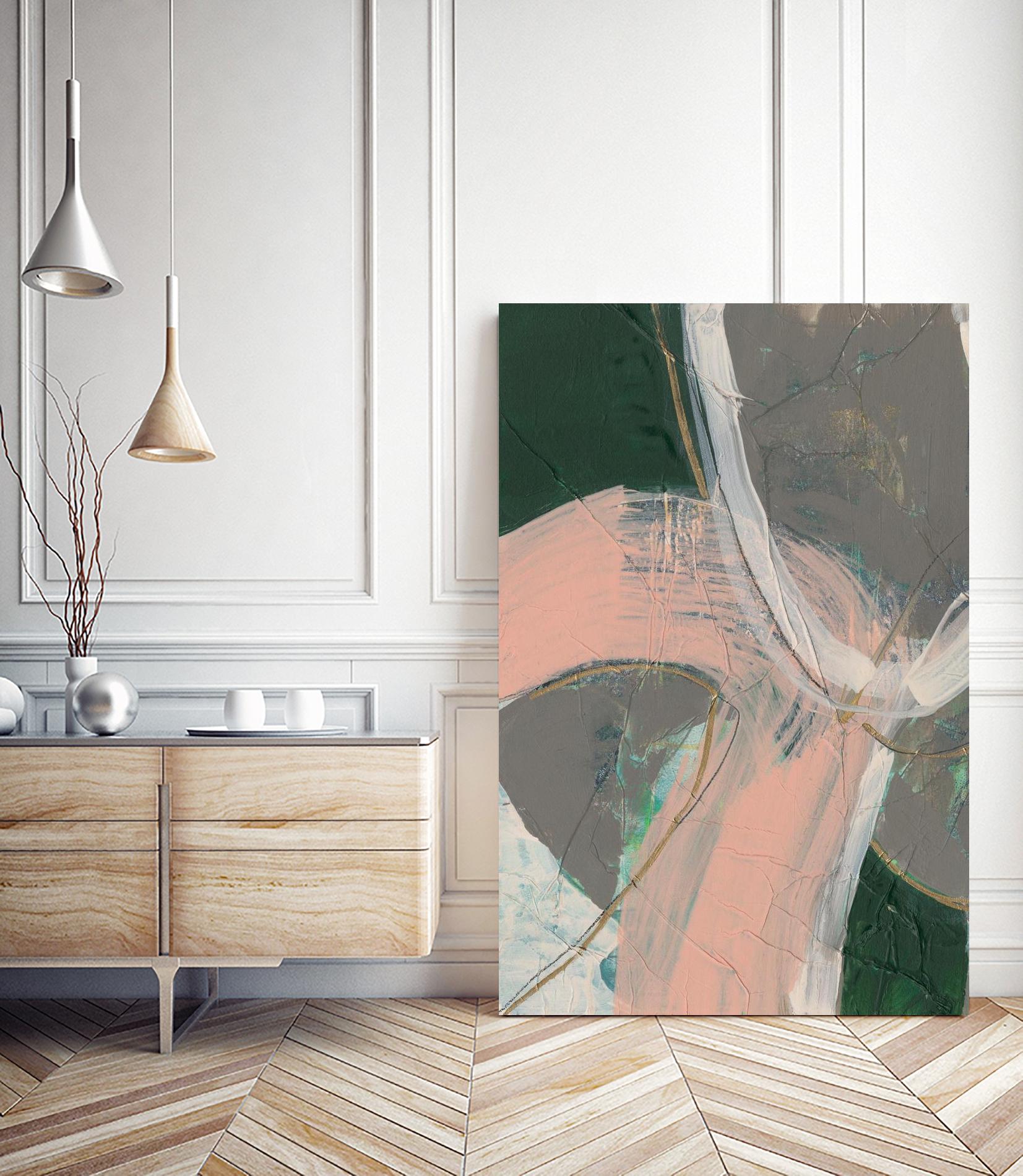 Connected Disconnect II by Jennifer Goldberger on GIANT ART - gold abstract abstract