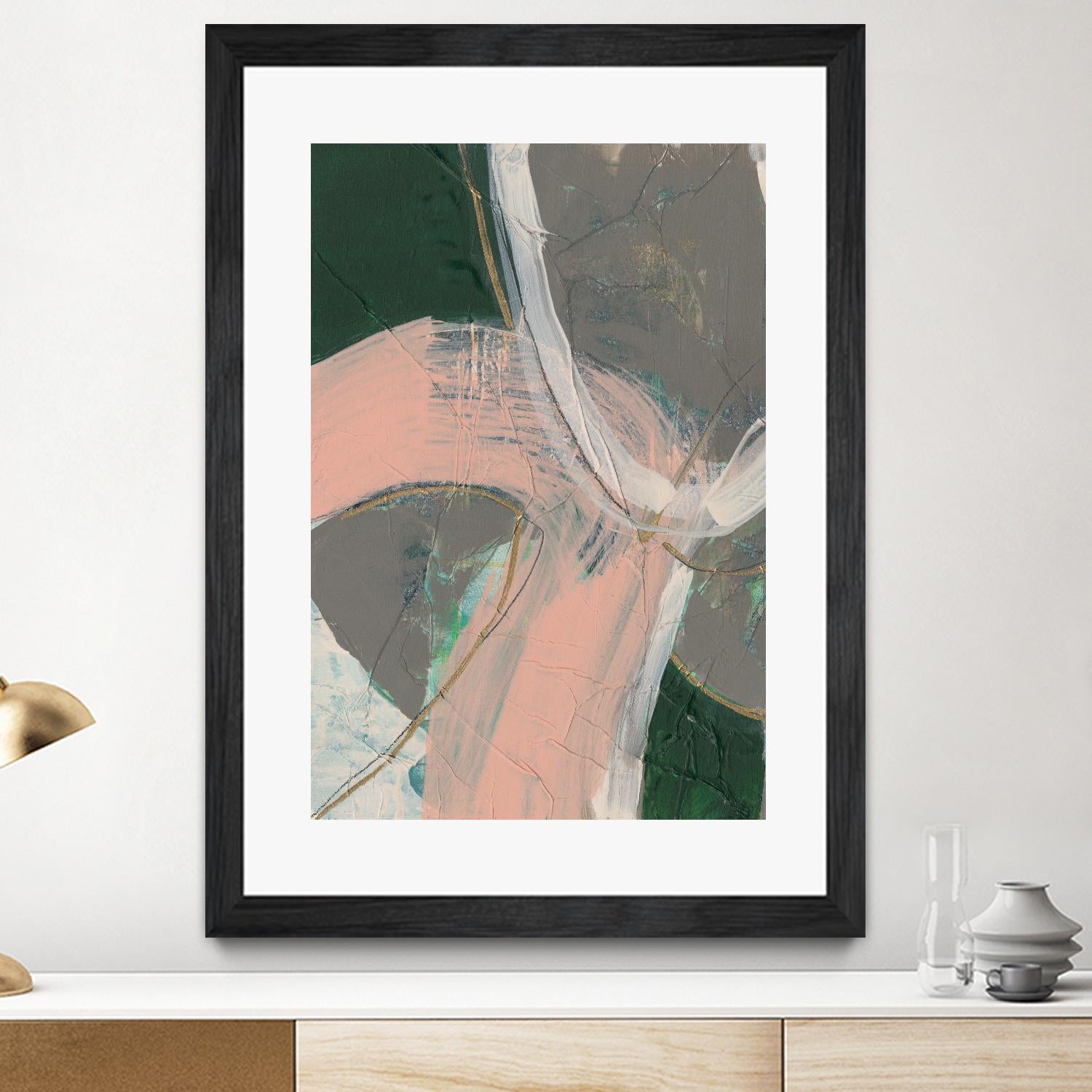 Connected Disconnect II by Jennifer Goldberger on GIANT ART - gold abstract abstract