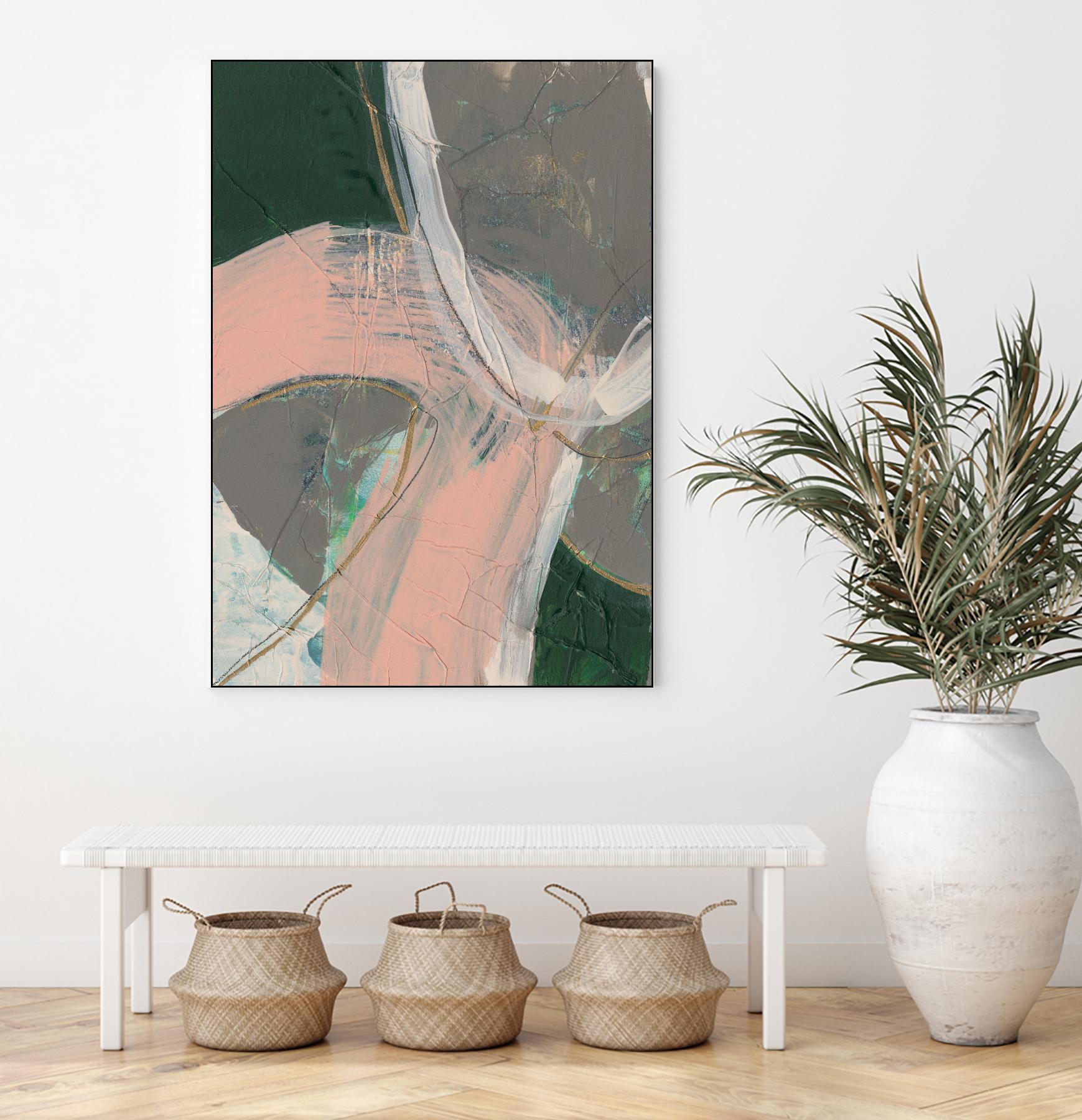 Connected Disconnect II by Jennifer Goldberger on GIANT ART - gold abstract abstract