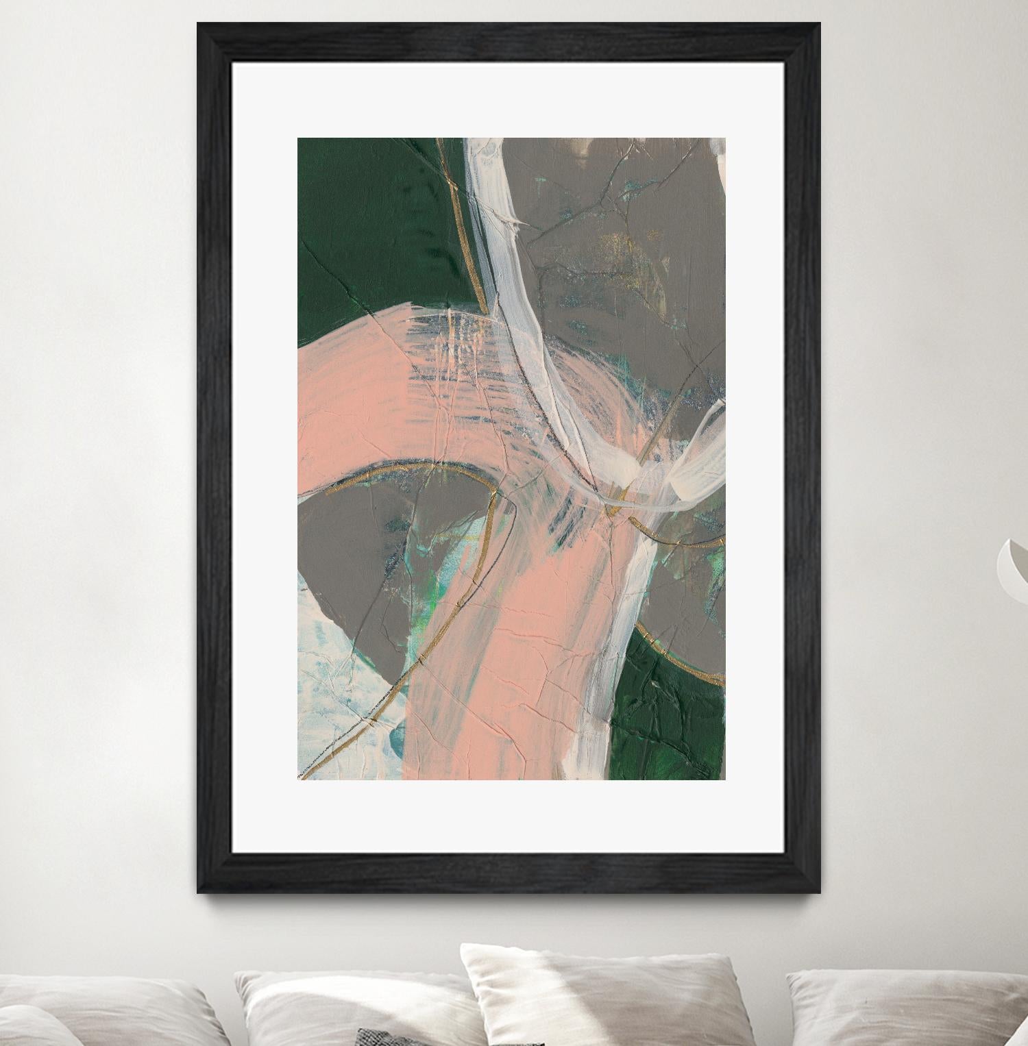 Connected Disconnect II by Jennifer Goldberger on GIANT ART - gold abstract abstract