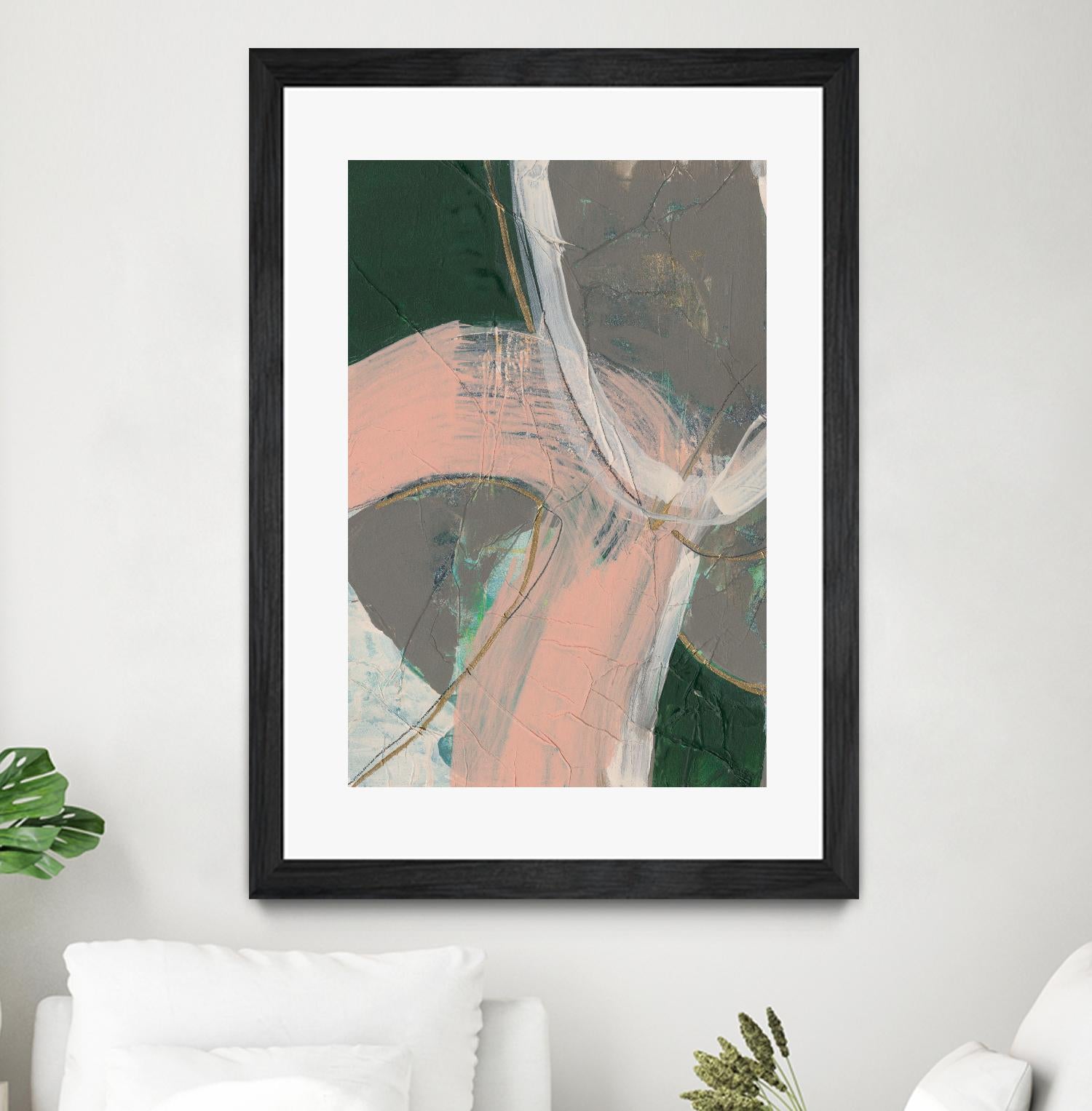 Connected Disconnect II by Jennifer Goldberger on GIANT ART - gold abstract abstract