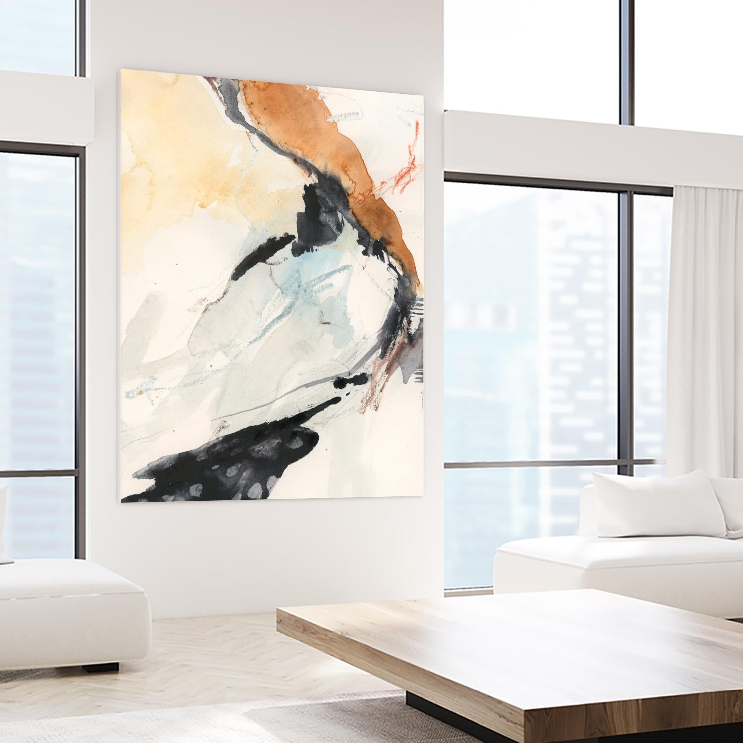 Efflux I by Victoria Borges on GIANT ART - beige abstract abstract