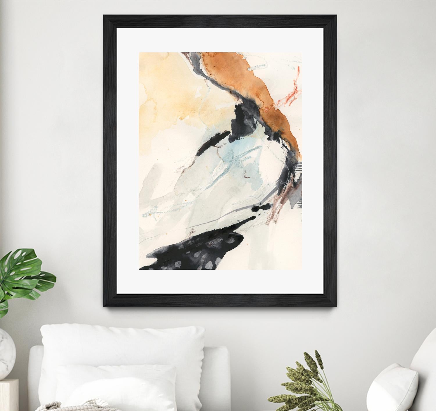 Efflux I by Victoria Borges on GIANT ART - beige watercolour abstract