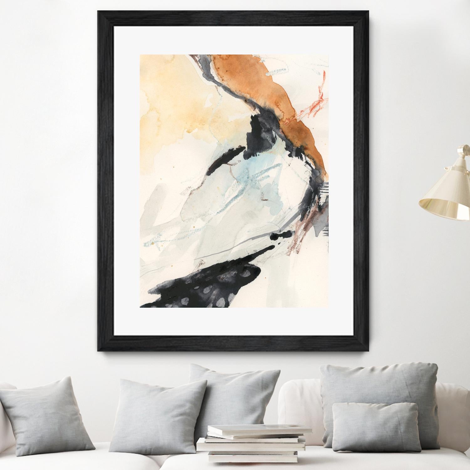 Efflux I by Victoria Borges on GIANT ART - beige watercolour abstract