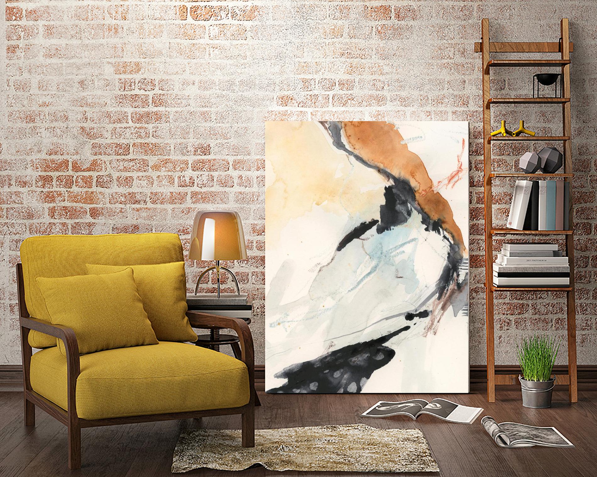 Efflux I by Victoria Borges on GIANT ART - beige watercolour abstract