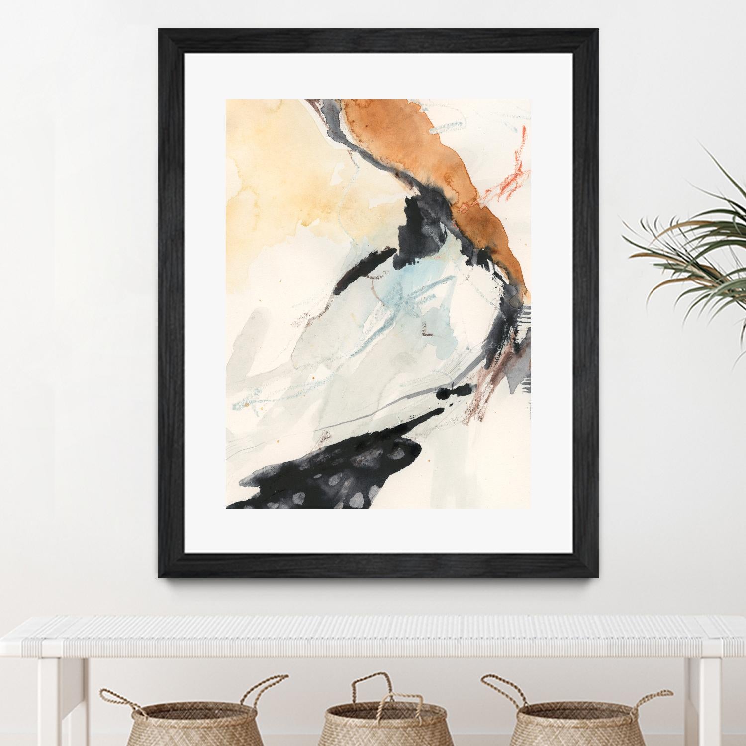 Efflux I by Victoria Borges on GIANT ART - beige watercolour abstract