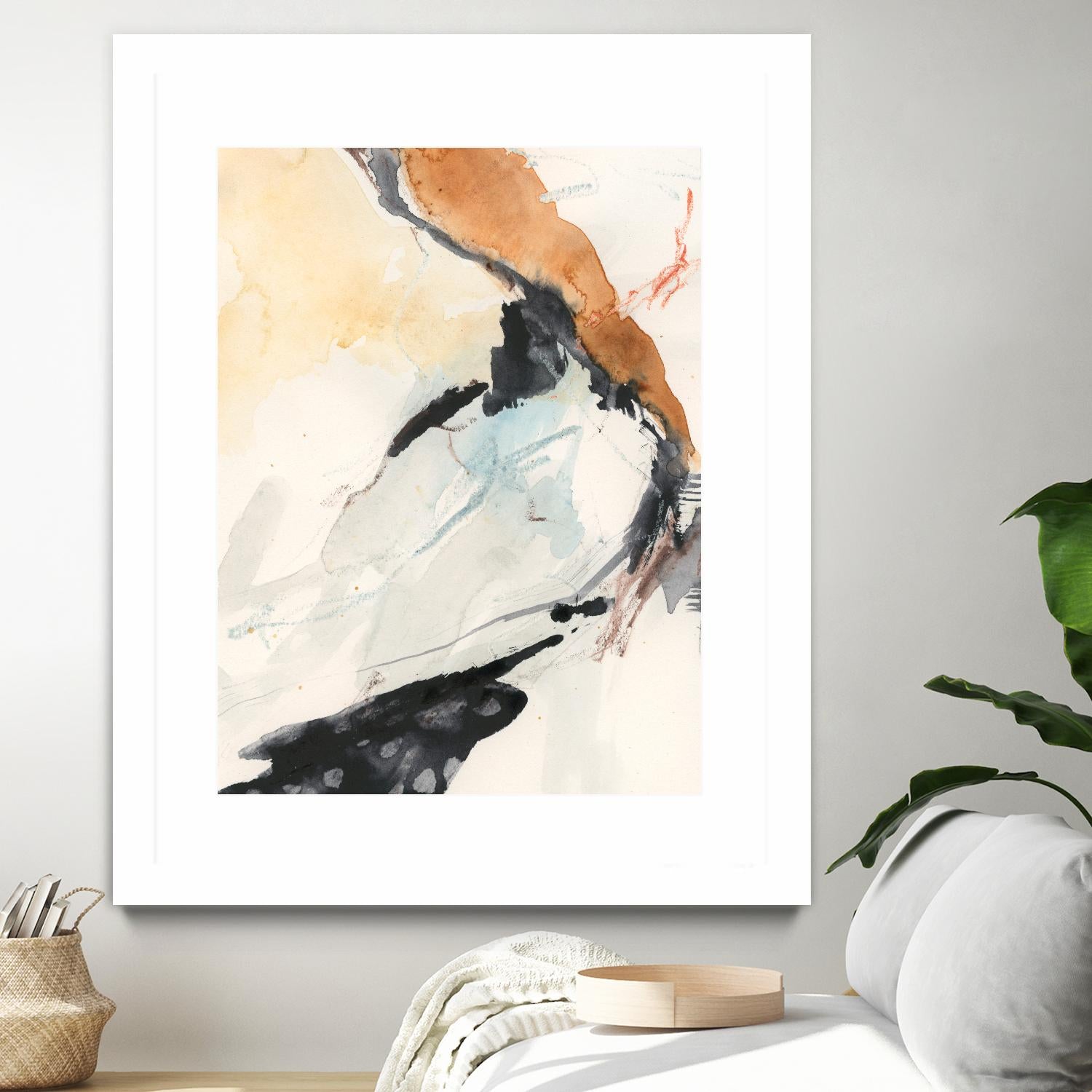 Efflux I by Victoria Borges on GIANT ART - beige watercolour abstract