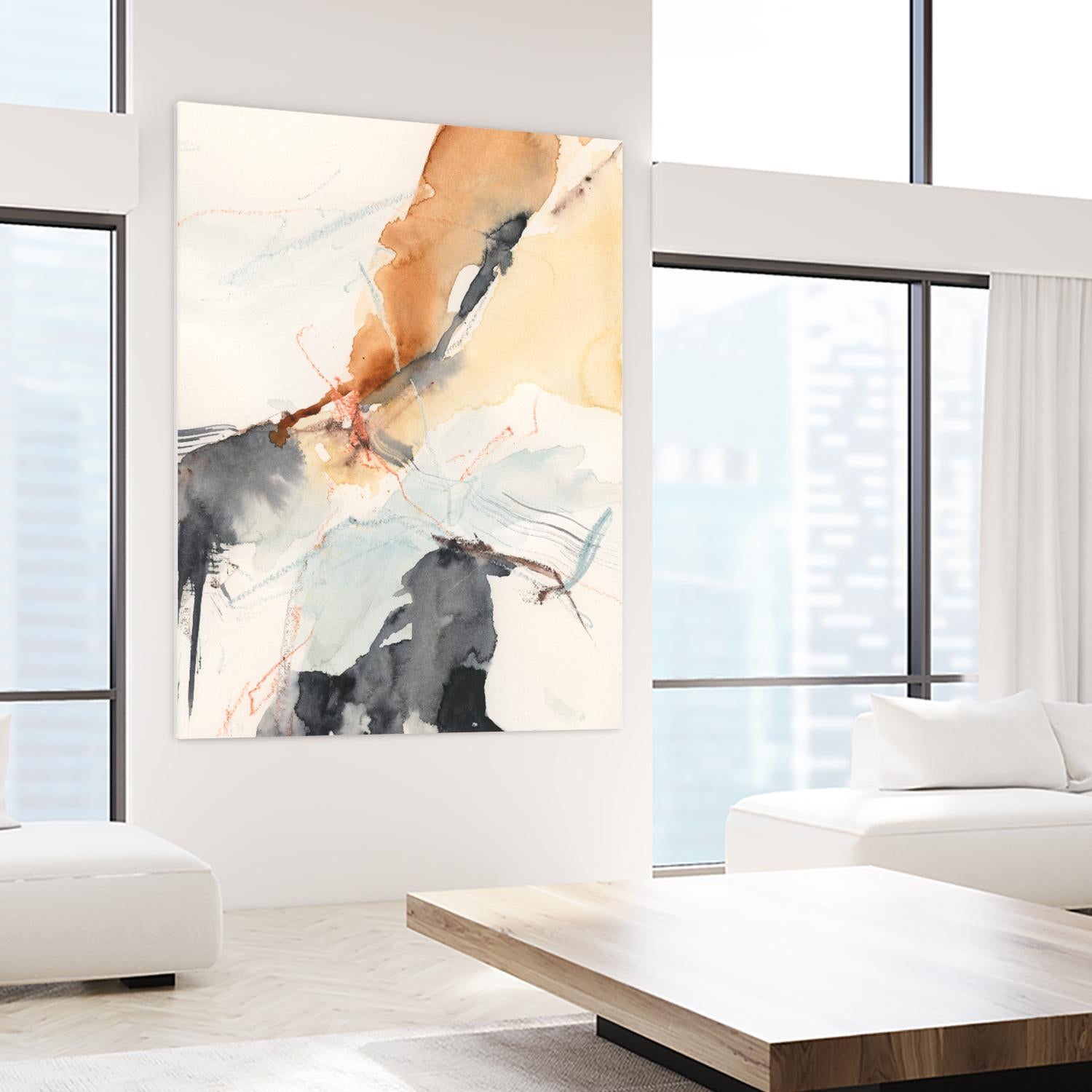 Efflux II by Victoria Borges on GIANT ART - beige abstract abstract