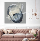 Tandem Loops I by Jennifer Goldberger on GIANT ART - beige watercolour abstract