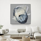 Tandem Loops I by Jennifer Goldberger on GIANT ART - beige watercolour abstract