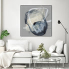 Tandem Loops I by Jennifer Goldberger on GIANT ART - beige watercolour abstract