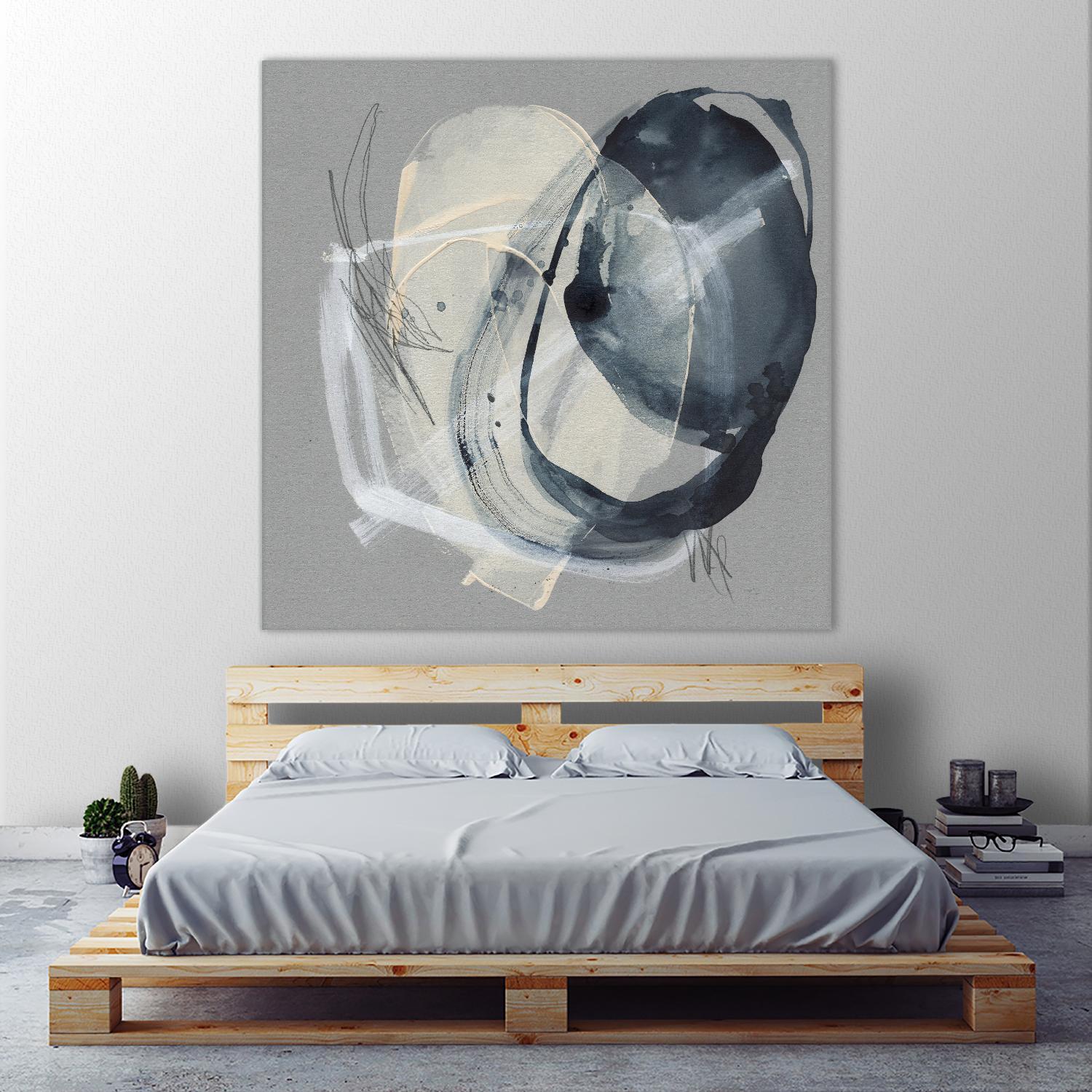 Tandem Loops II by Jennifer Goldberger on GIANT ART - beige abstract abstract