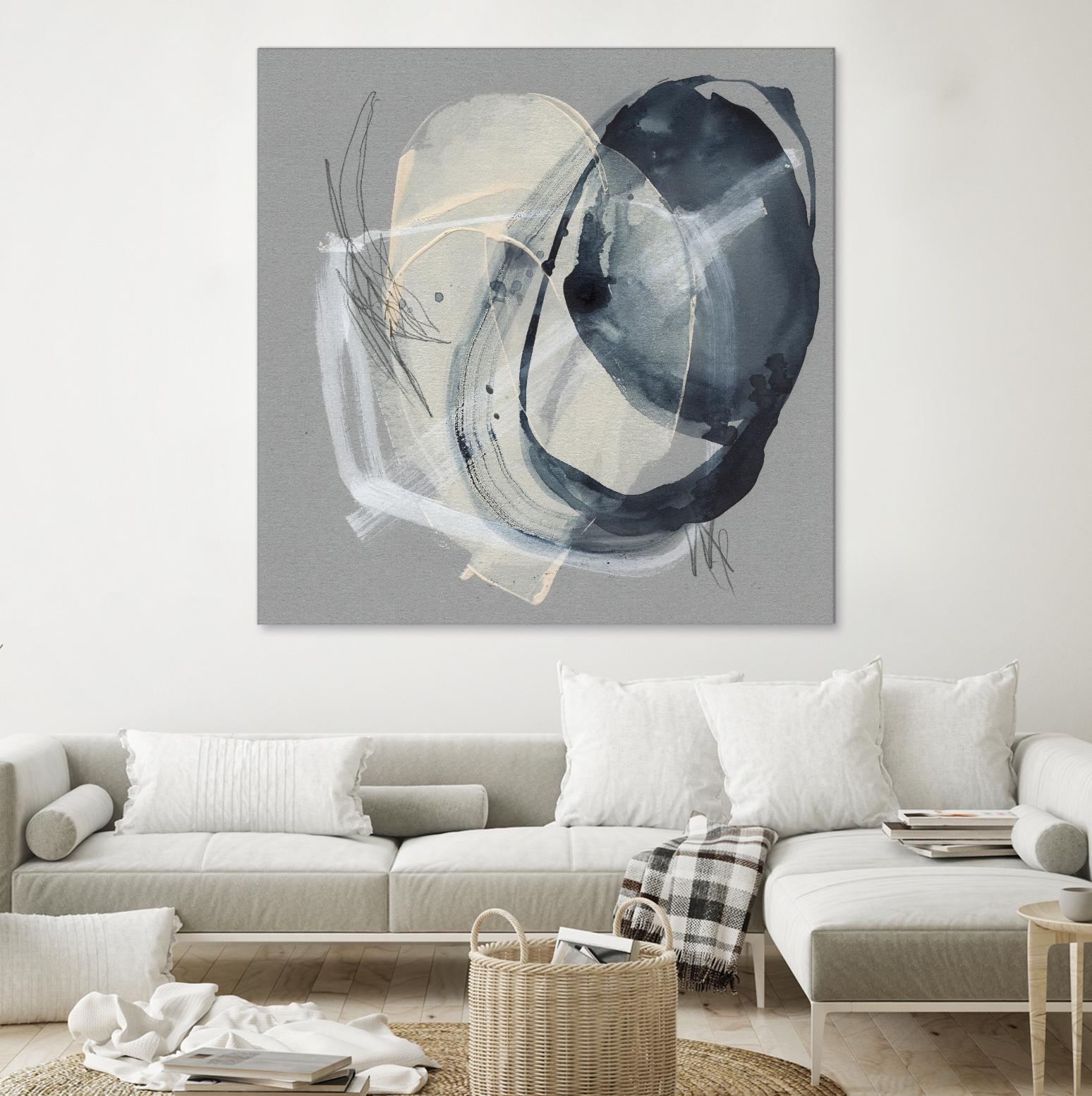 Tandem Loops II by Jennifer Goldberger on GIANT ART - beige abstract abstract