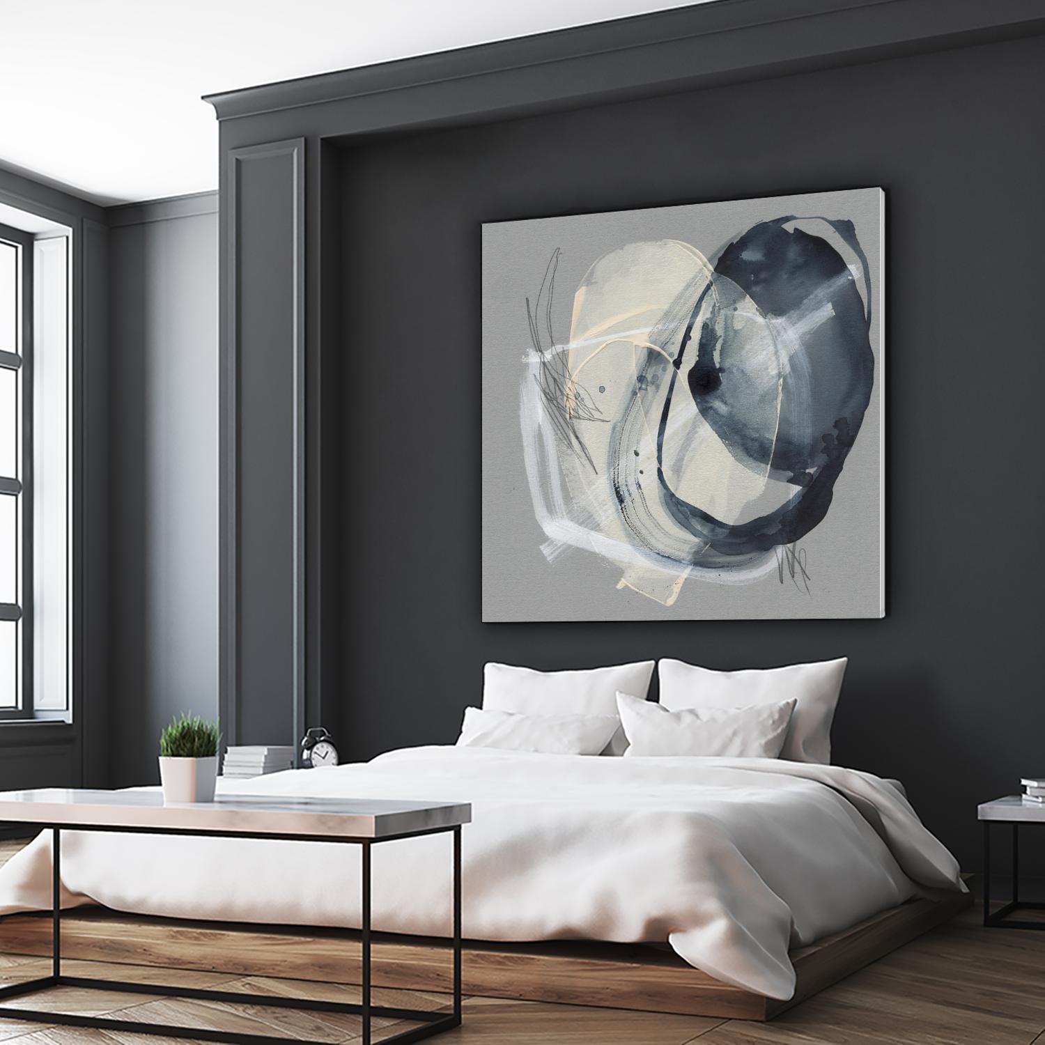 Tandem Loops II by Jennifer Goldberger on GIANT ART - beige abstract abstract