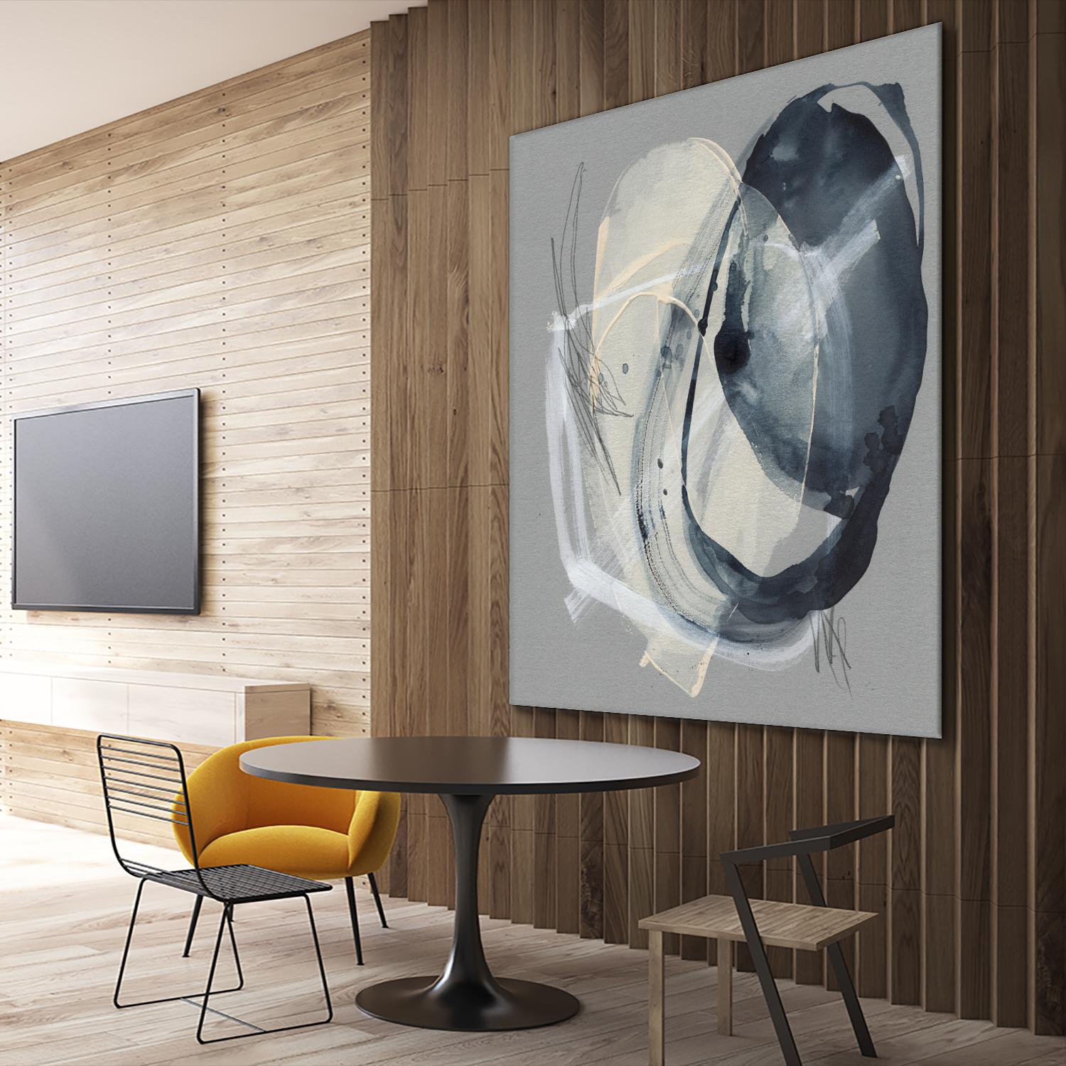 Tandem Loops II by Jennifer Goldberger on GIANT ART - beige abstract abstract