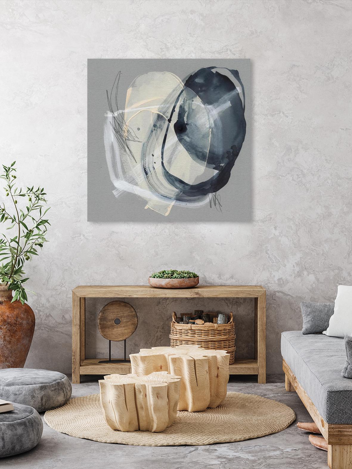 Tandem Loops II by Jennifer Goldberger on GIANT ART - beige abstract abstract