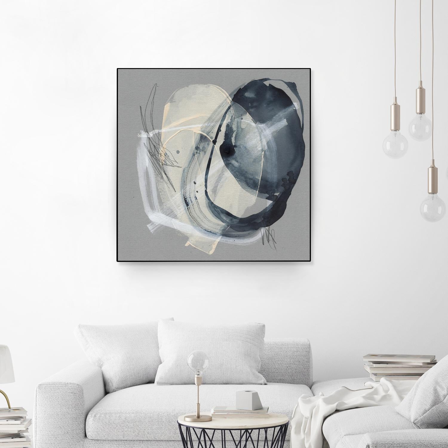 Tandem Loops II by Jennifer Goldberger on GIANT ART - beige abstract abstract