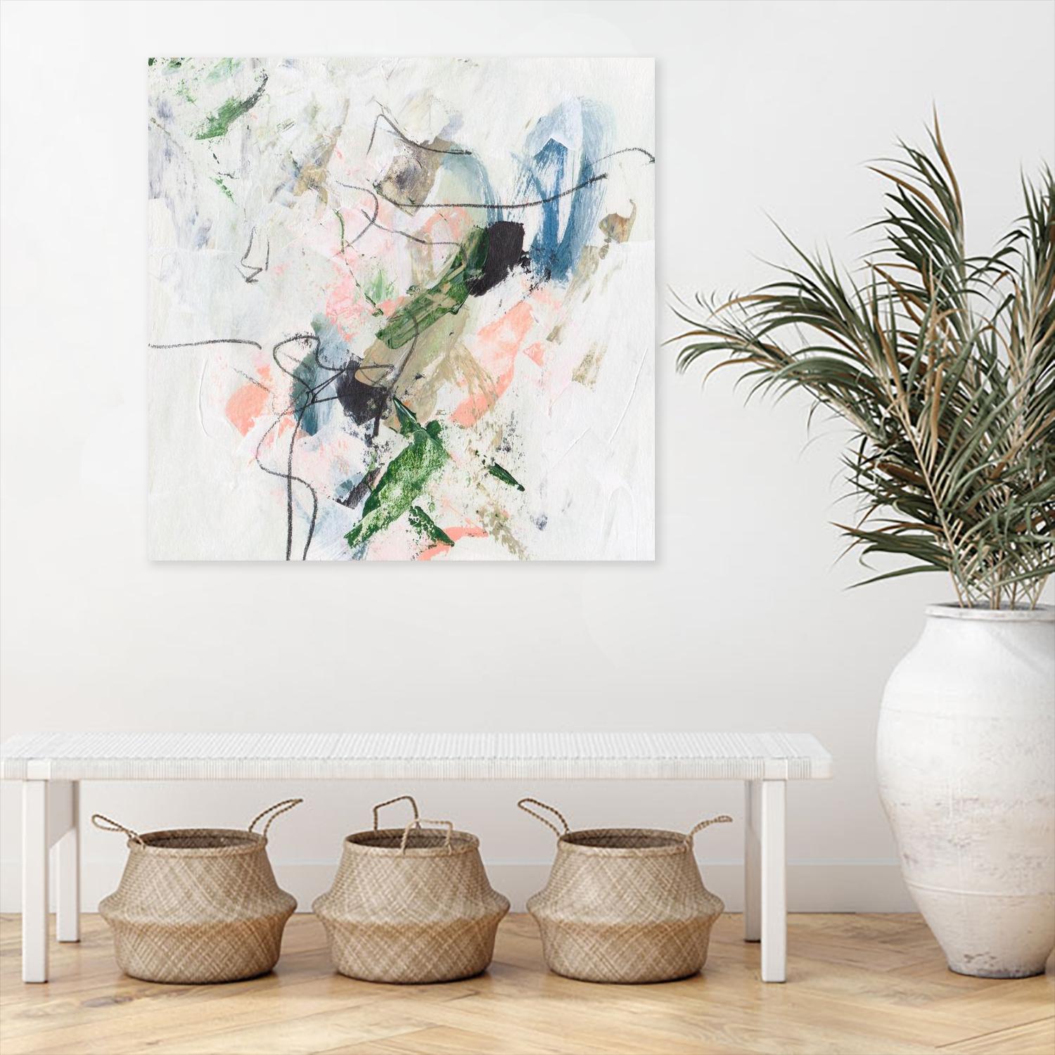 Approaching Spring II by Melissa Wang on GIANT ART - pink abstract abstract