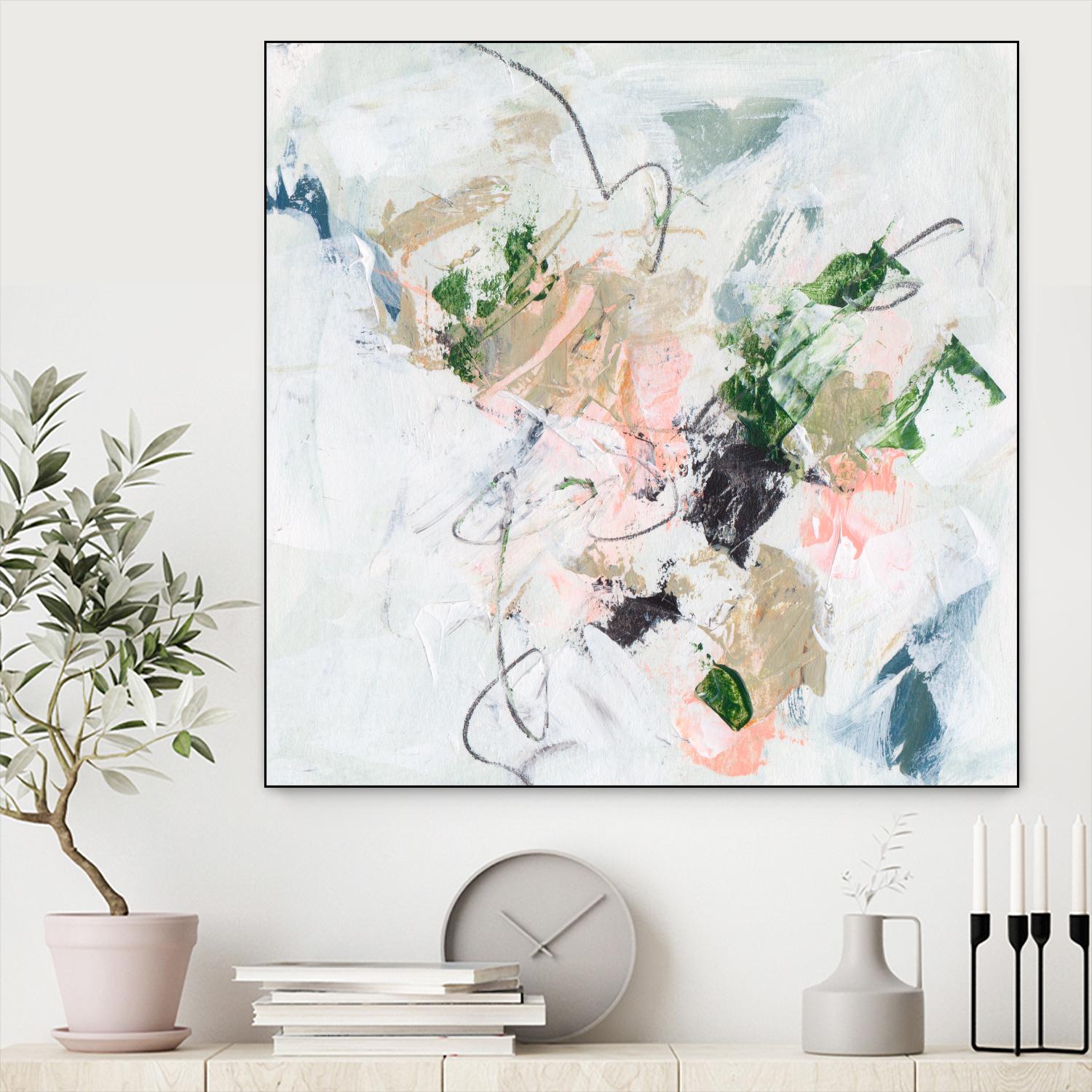 Approaching Spring IV by Melissa Wang on GIANT ART - pink  abstract abstract