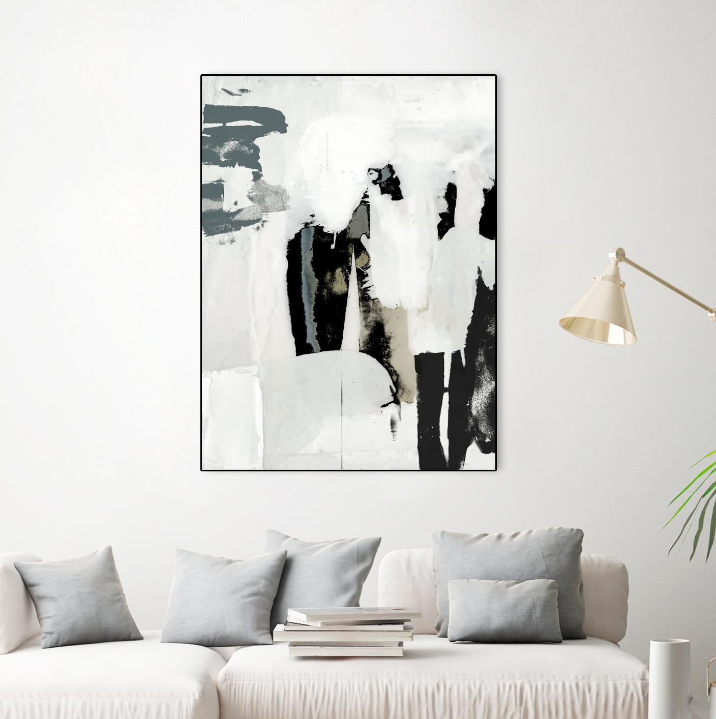 Broken Window I by Jennifer Goldberger on GIANT ART - beige abstract abstract