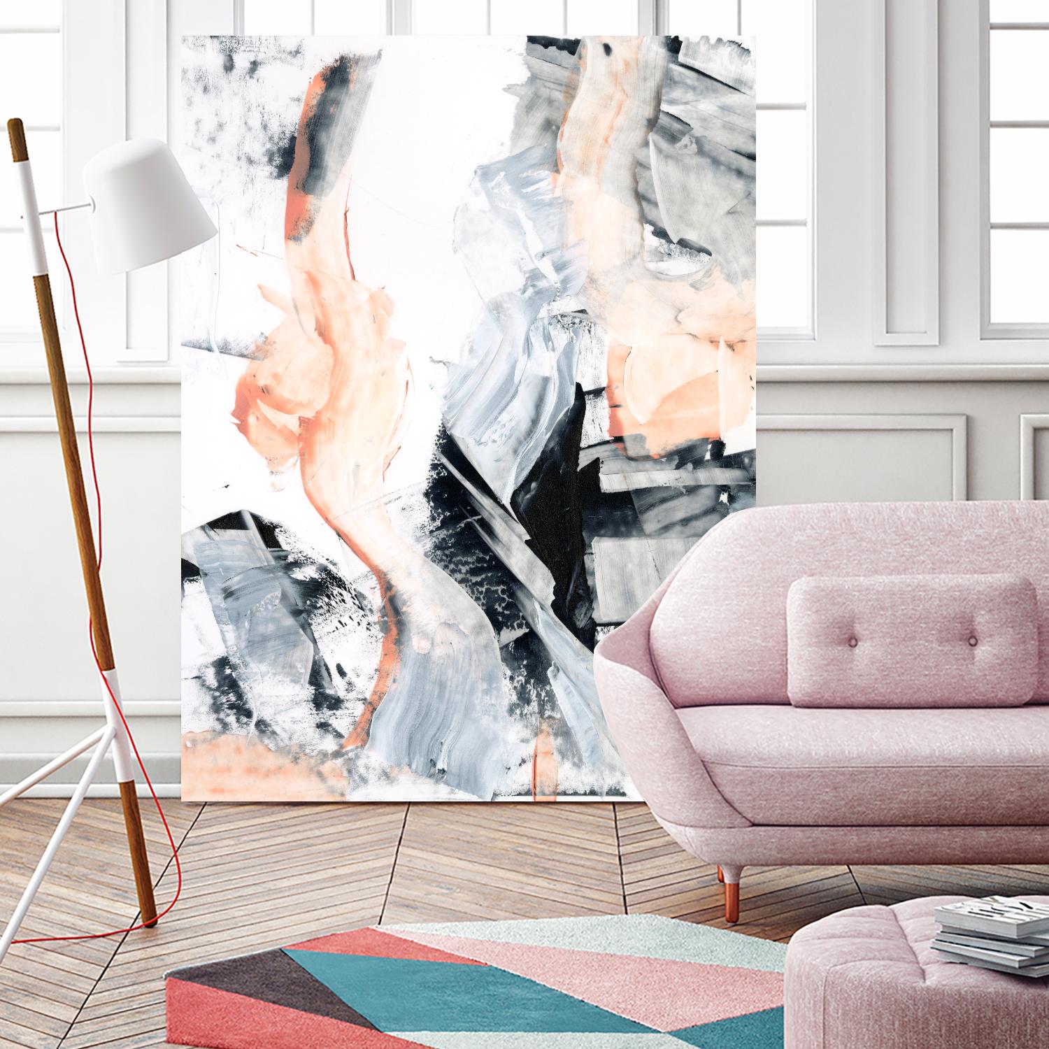 Blush Flame I by Ethan Harper on GIANT ART - white abstract