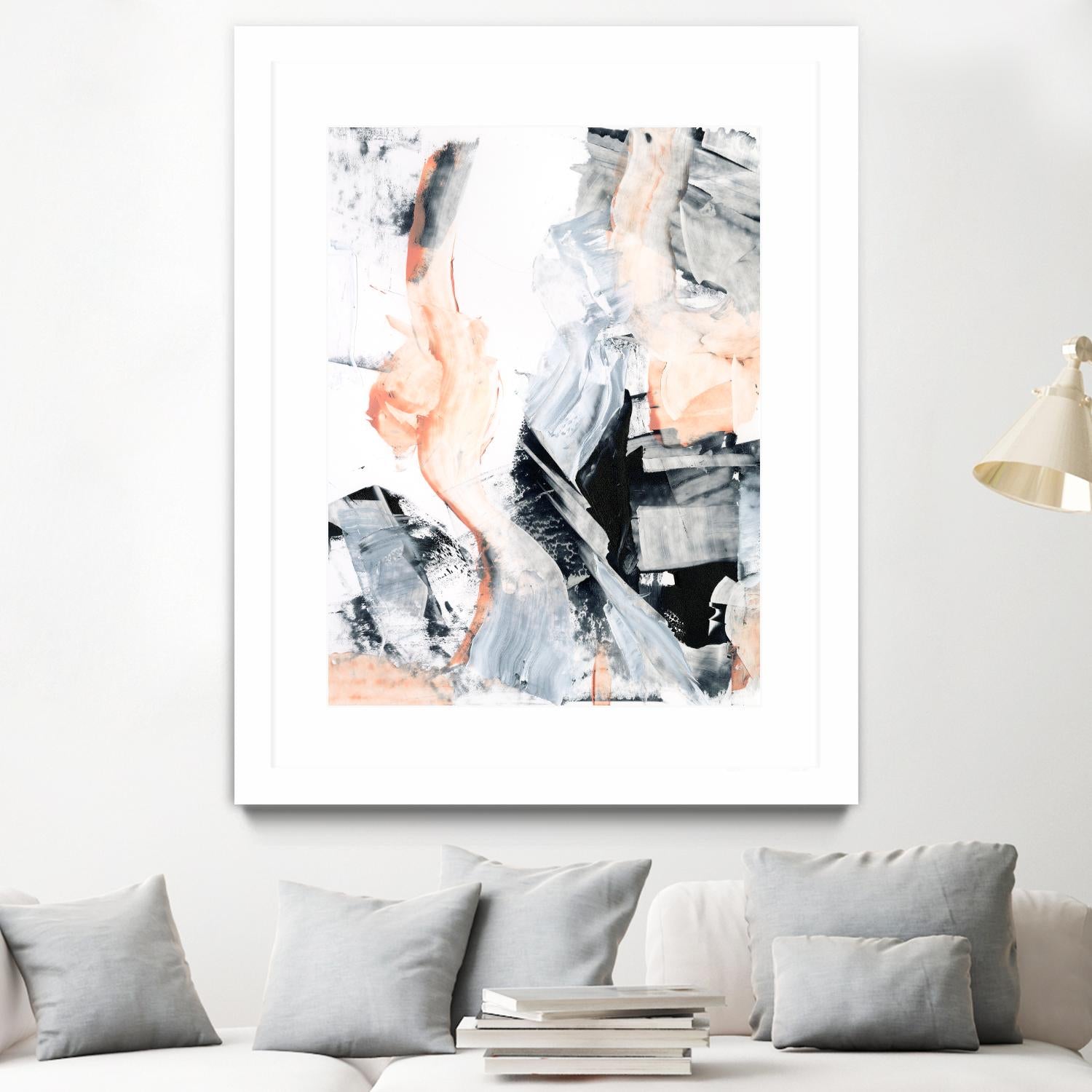 Blush Flame I by Ethan Harper on GIANT ART - white abstract