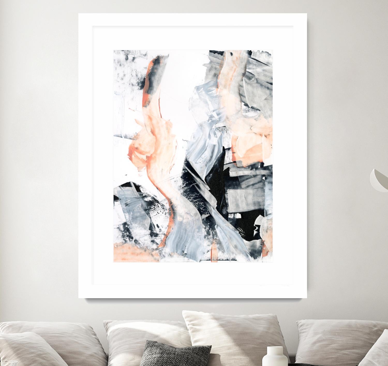 Blush Flame I by Ethan Harper on GIANT ART - white abstract