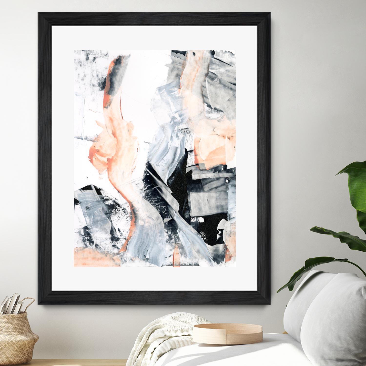 Blush Flame I by Ethan Harper on GIANT ART - white abstract