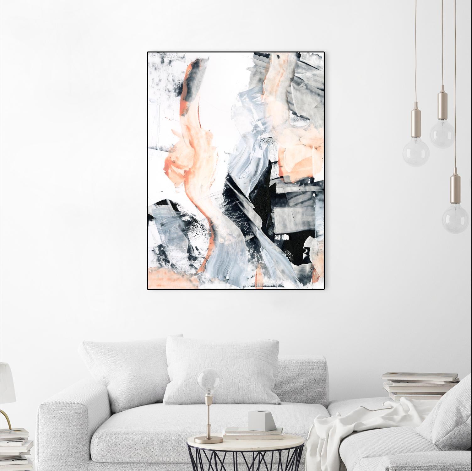 Blush Flame I by Ethan Harper on GIANT ART - white abstract