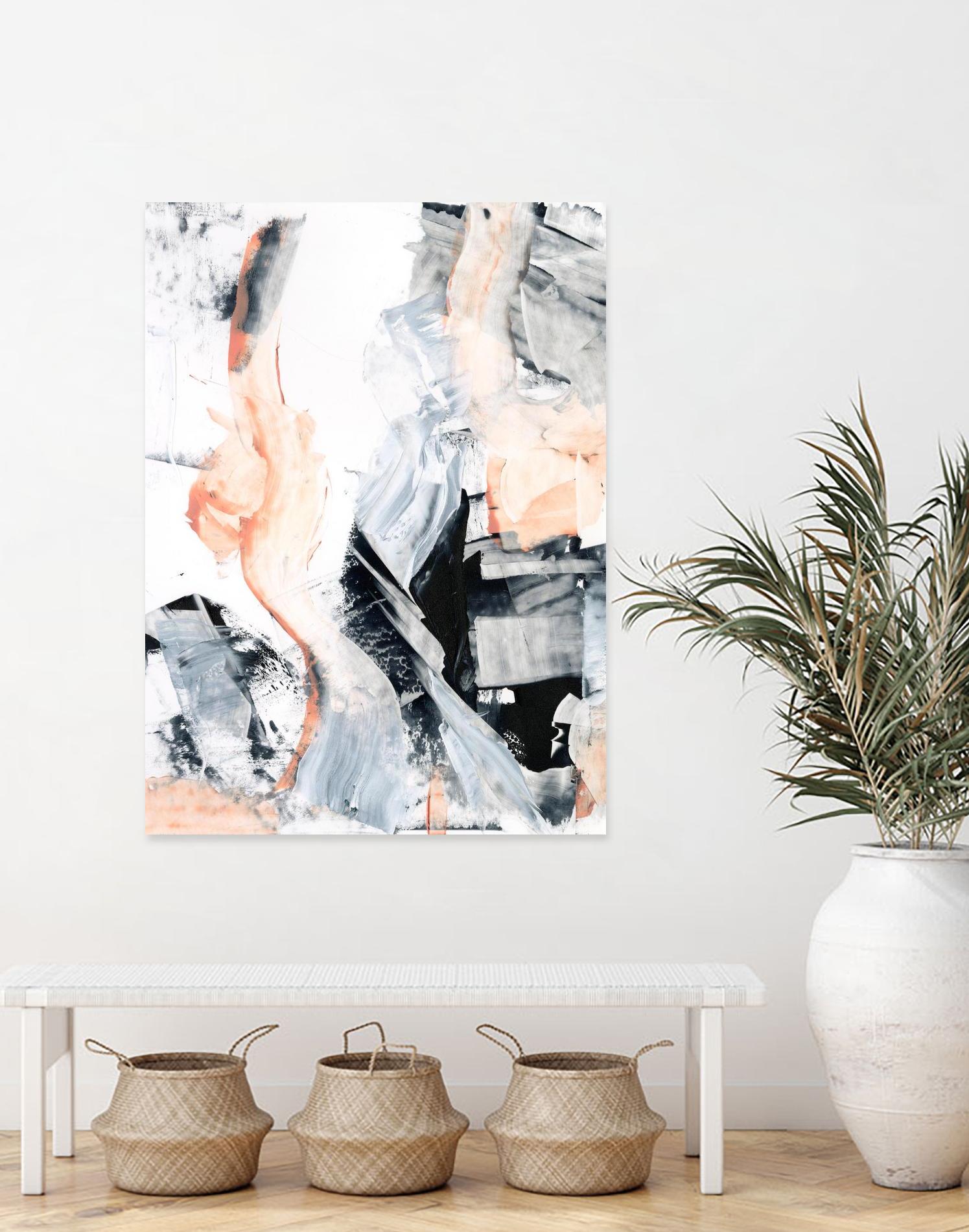 Blush Flame I by Ethan Harper on GIANT ART - white abstract