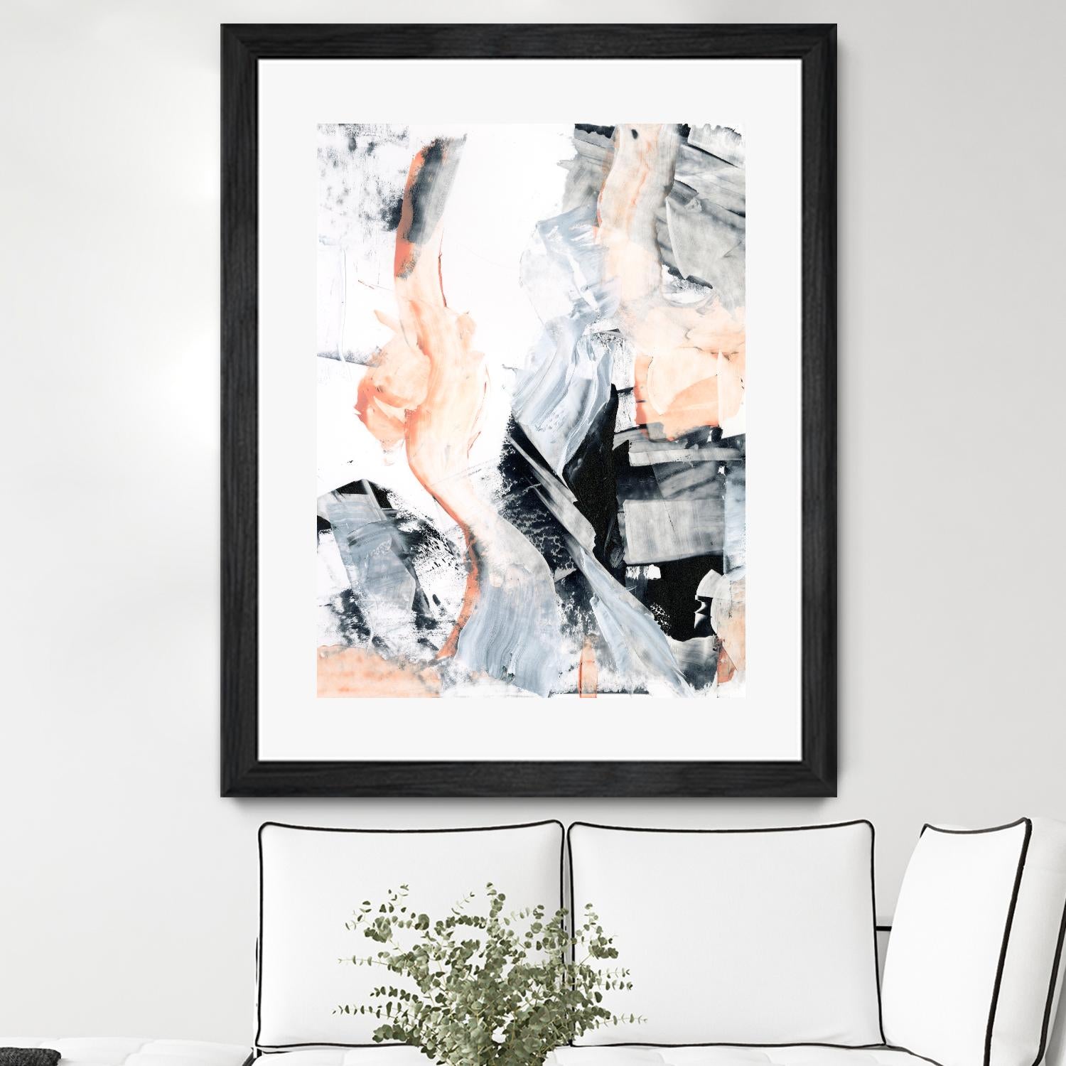 Blush Flame I by Ethan Harper on GIANT ART - white abstract