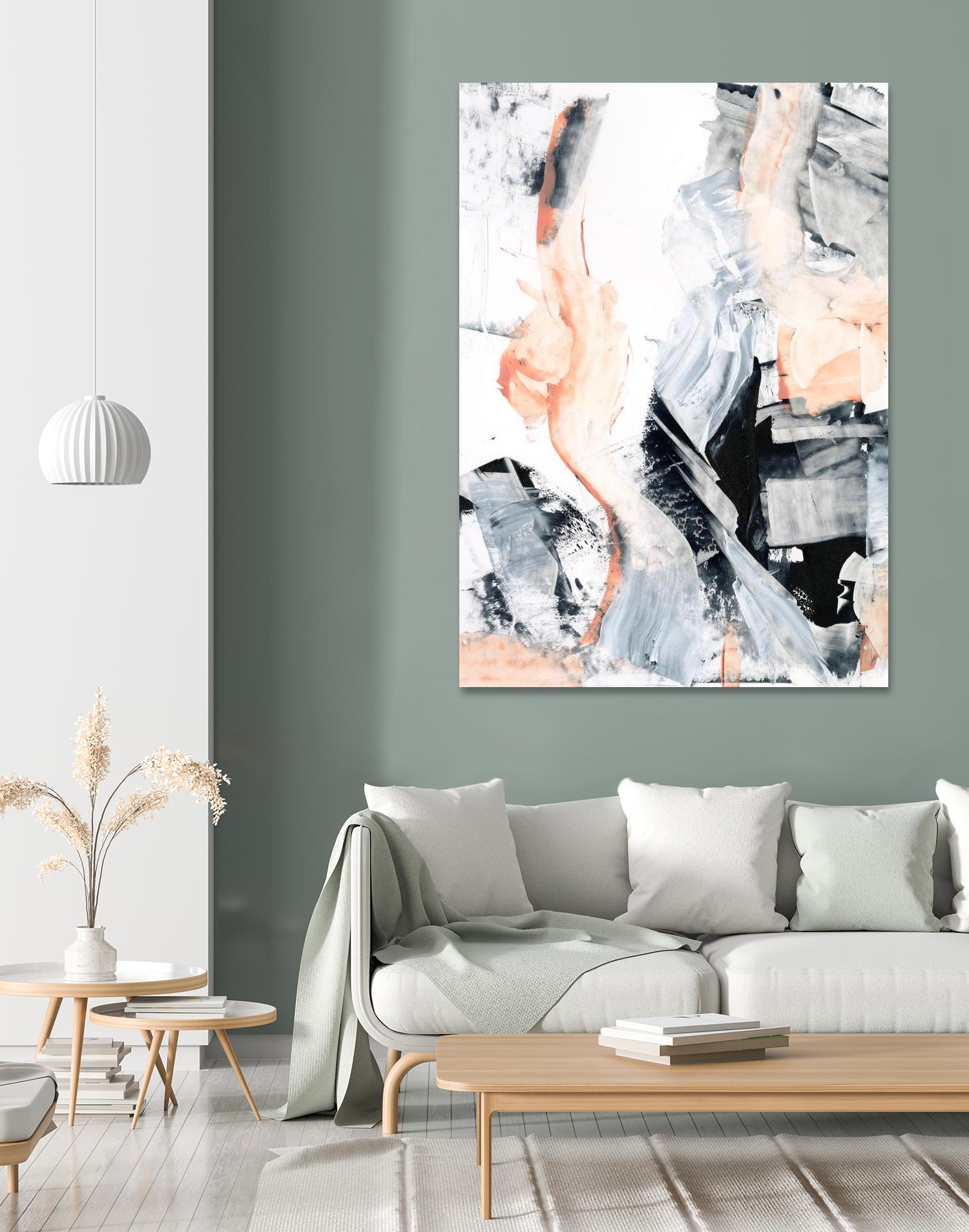 Blush Flame I by Ethan Harper on GIANT ART - white abstract