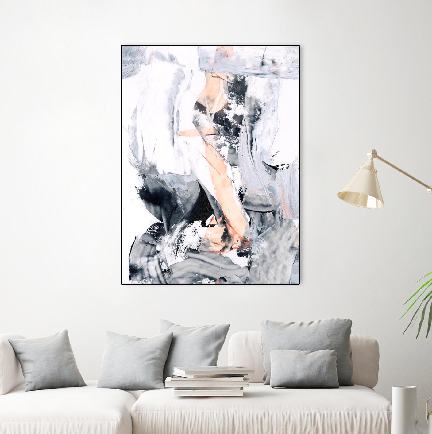 Blush Flame II by Ethan Harper on GIANT ART - white abstract abstract