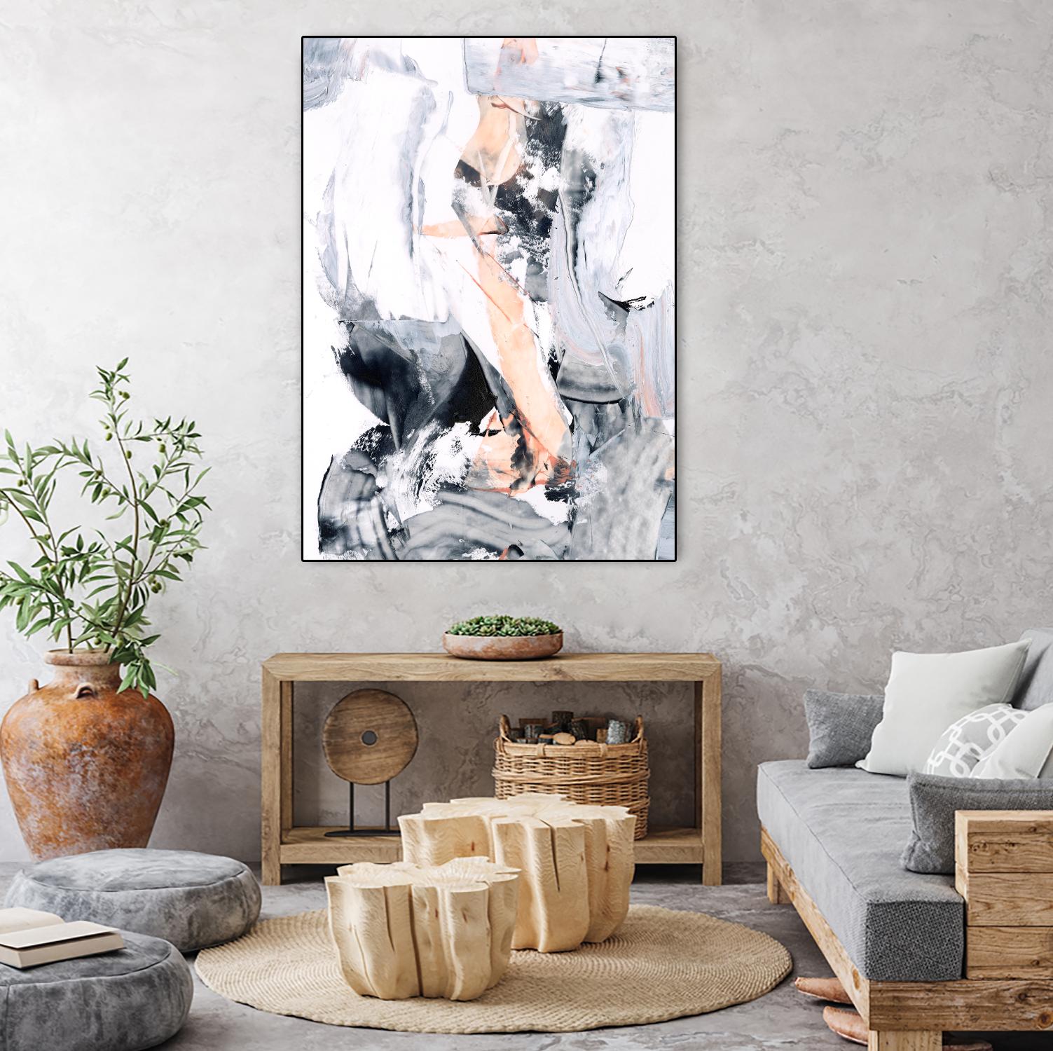 Blush Flame II by Ethan Harper on GIANT ART - white abstract abstract