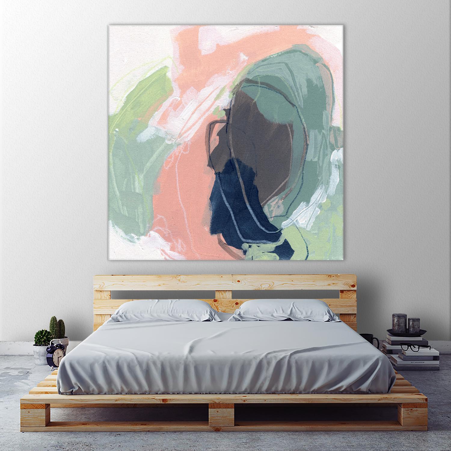 Circle Side I by June Vess on GIANT ART - pink abstract abstract