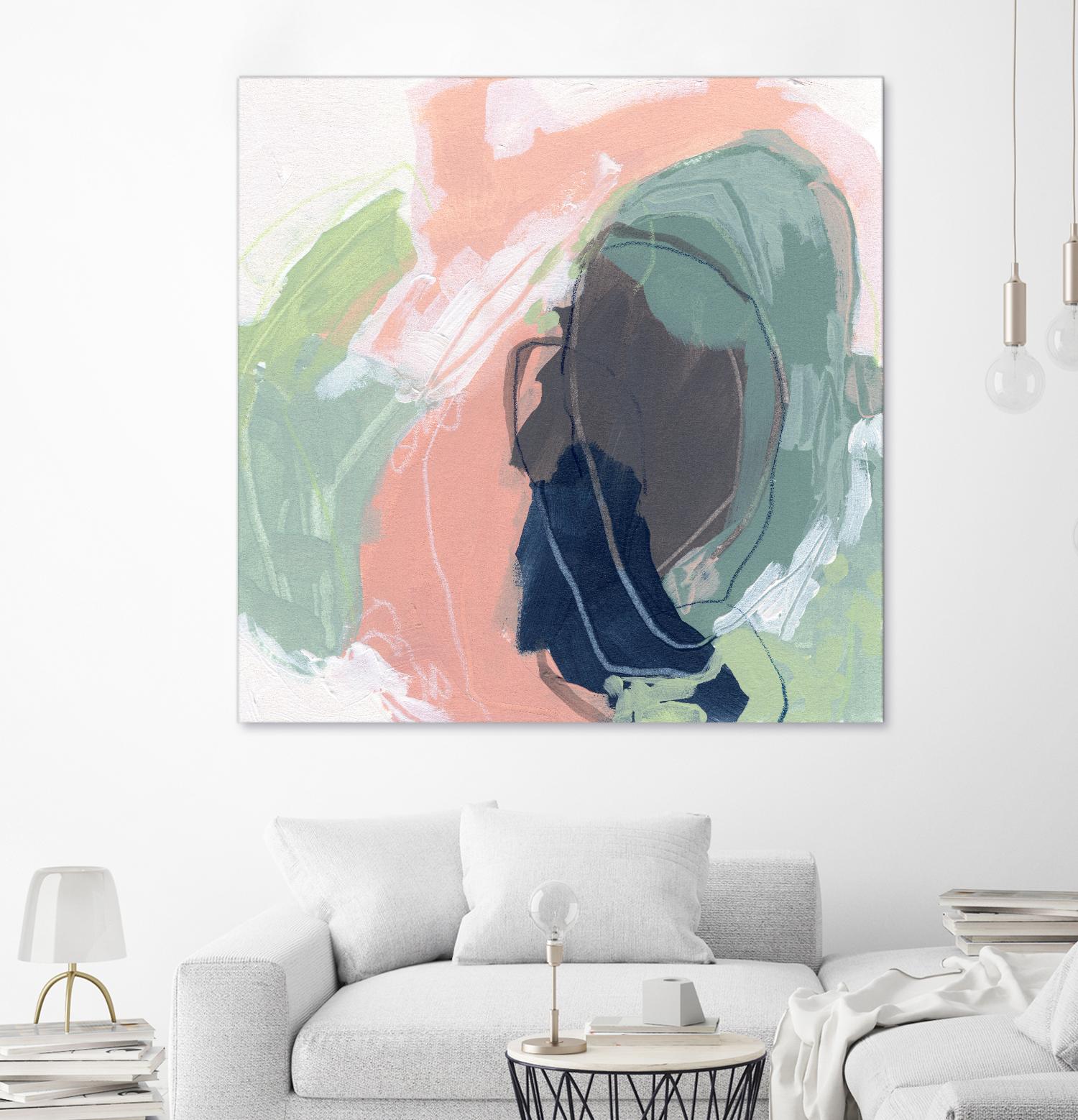 Circle Side I by June Vess on GIANT ART - pink abstract abstract