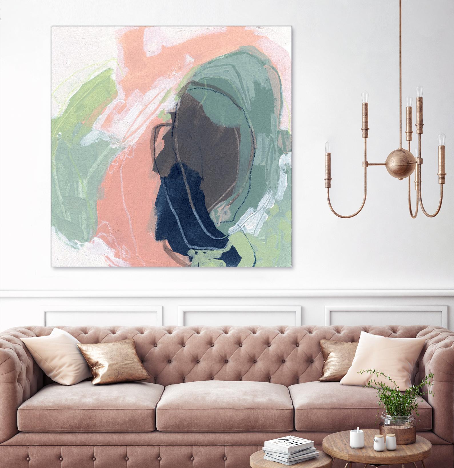 Circle Side I by June Vess on GIANT ART - pink abstract abstract