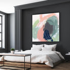 Circle Side I by June Vess on GIANT ART - pink abstract abstract